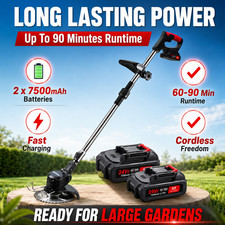 24V Cordless Grass Trimmer Battery Weed Wacker Lawn Edger Cutter Garden Strimmer