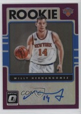 2016-17 Donruss Optic Rookie Signatures Purple Prizm Willy Hernangomez Auto 1gx0