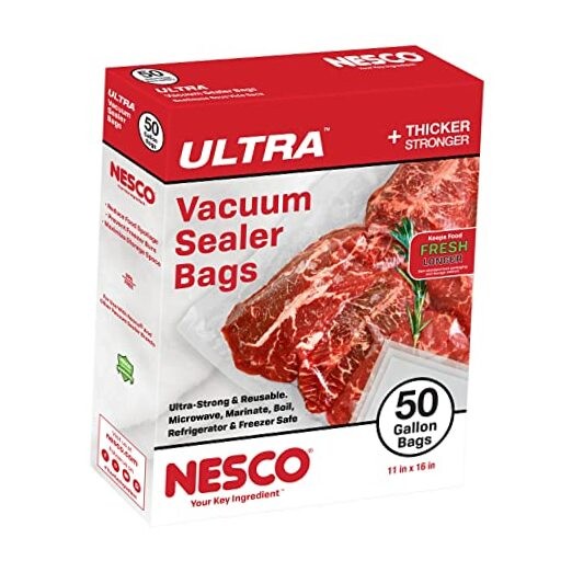 Heavy Duty Vacuum Sealer with 50 Gallon Bags for Food Storage