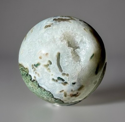 Natural Green Moss Agate X-Large Sphere Druzy Cave Rock HQ Quality AAA Grade