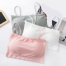 Breathable Solid Color Strapless Bra for Women Chest Hugging One Line Design