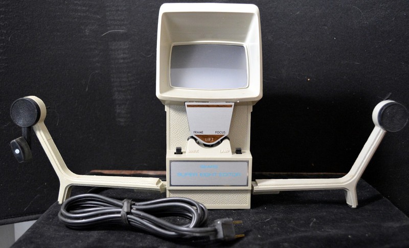 SUPER 8 VIEWER/REVIEWER SEARS #9377 FRAME MARKER FOCUSING FRAMING ADJUSTMENT
