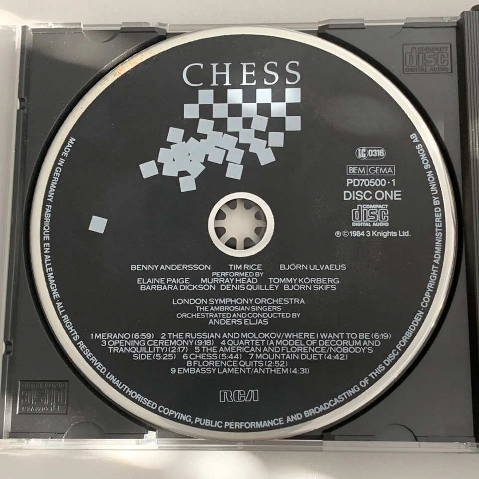 2CD Chess Gesamtaufnahme German press Benny Andersson ABBA Tim Rice Björn Ulvaeu - Bild 3 von 4