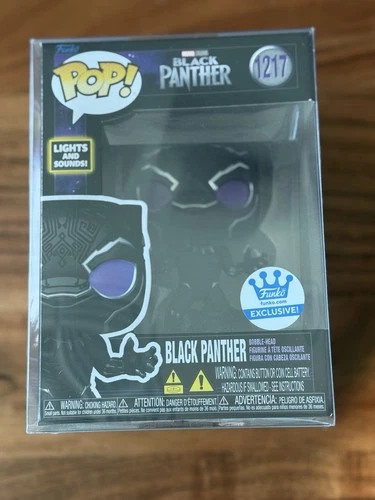 Funko Pop #1217 Black Panther Lights & Sounds (Marvel) LE w/protector