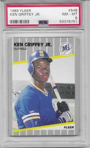 Ken Griffey Jr RC 1989 Fleer PSA 8 NM-MT