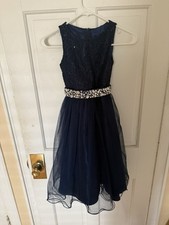My Best Kid Blue Fancy Flower Girl Dress