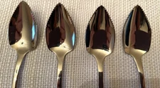 NEW Silhouette by Dansk - 18/8 Stainless-  6 1/4" Grapefruit Spoons- Lot of 4