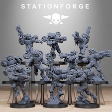 Tarion Clone Droid Warrior Jump Infantry Squad x 10, Fire Team, Stationforge
