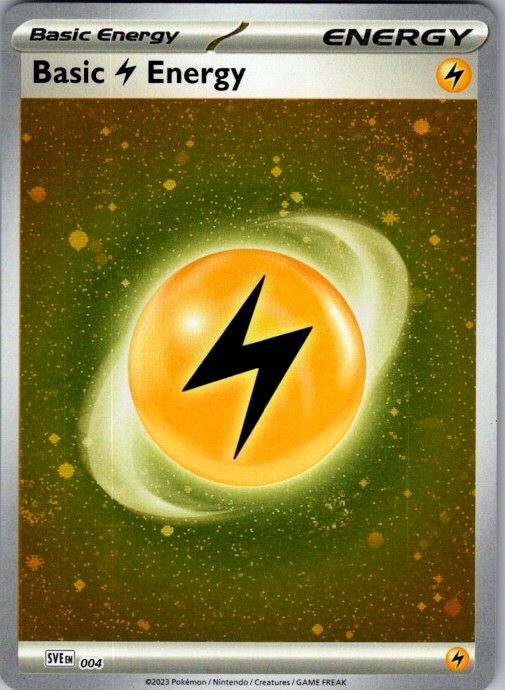 BASIC LIGHTNING ENERGY - MEE (COSMOS HOLO) 004 PRIZE PACK SERIES CARDS POKEMON