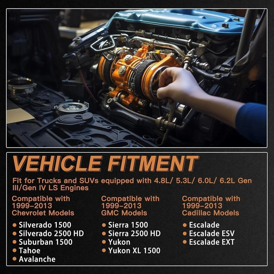 Комплект кулачков подъемный распредвал Vortec LS 4.8 5.3 6.0 6.2L GEN3/GEN4 для грузовика GM - Изображение 2 из 4