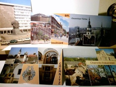 Chemnitz / Sachsen. Konvolut II., 5 x Alte Ansichtskarte / Postkarte farbig, ung