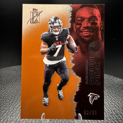 2025 Topps Signature class football Bijan Robinson /50 #4  Falcons SP 🔥🏈