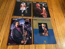 Jazz Saxophone songbook lot (4) Bud Shank Frank Morgan Joe Lovano Lew Tabackin