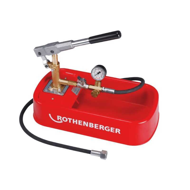 Pompe d épreuve ROTHENBERGER 61130 pour test de pression de conduit d eau en acier de 50 bar