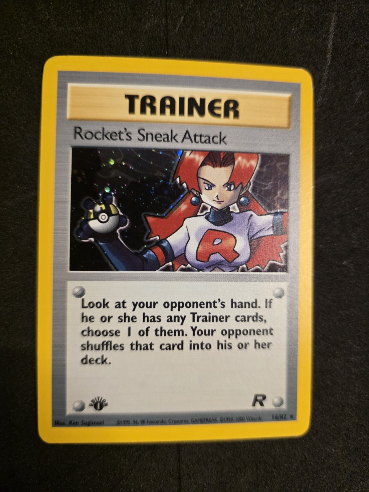 Rocket's Sneak Attack 16/82 Team Rocket 1st Edition 2000 Holo MP