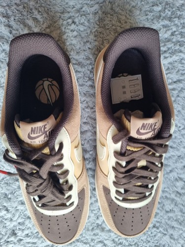 Nike Air Force 1 Low LV8 EMB Hemp Coconut Milk Trainers (FB8878 200 ) UK 7 New - Picture 7 of 12
