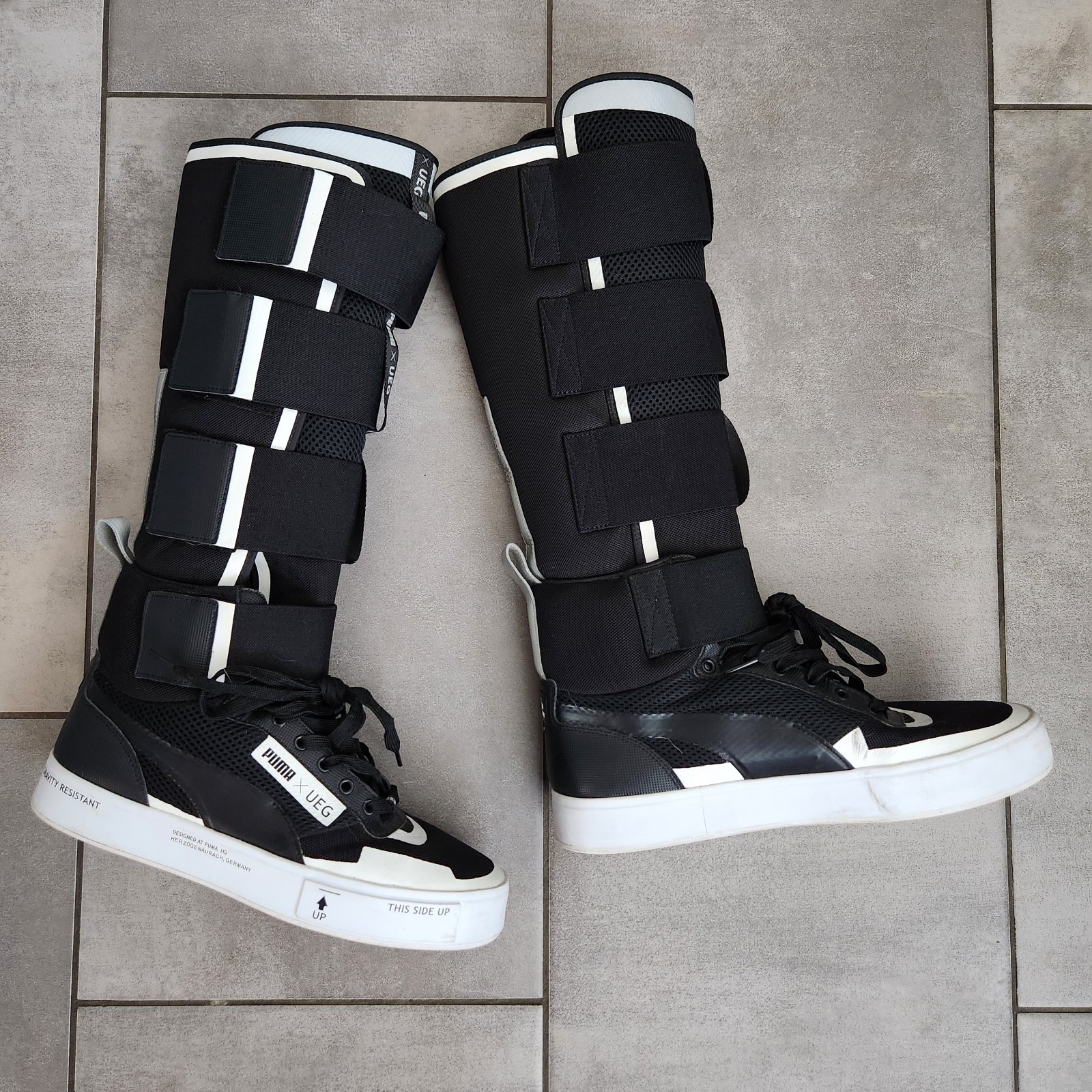 RARE Puma X Ueg 'court Play' Boots Super High Tops black Mens