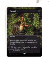 MTG SkeenAB Entomb BORDERLESS from Dominaria Remastered. NM.