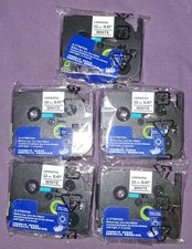 5 Pack TZE-231 TZ LABEL TAPE Replacement for BROTHER LABEL MAKER 12mm 0.47 WHITE
