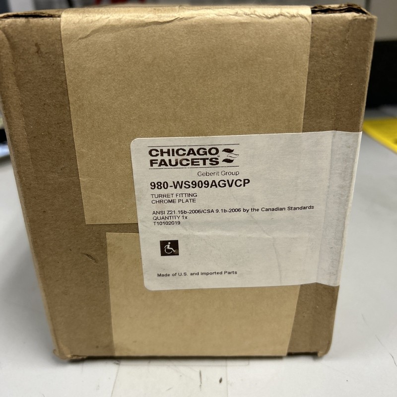 Chicago Faucets 980-WS909AGVCP Gas Turret fitting 