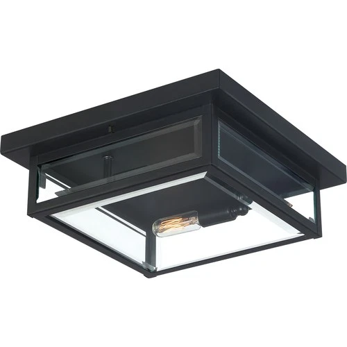 Westover 2-Light Flush Mount in Earth Black - Picture 3 of 4