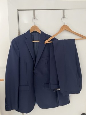 Acne Studios Navy Drifter suit Blazer AND Pants Small used 3 three button