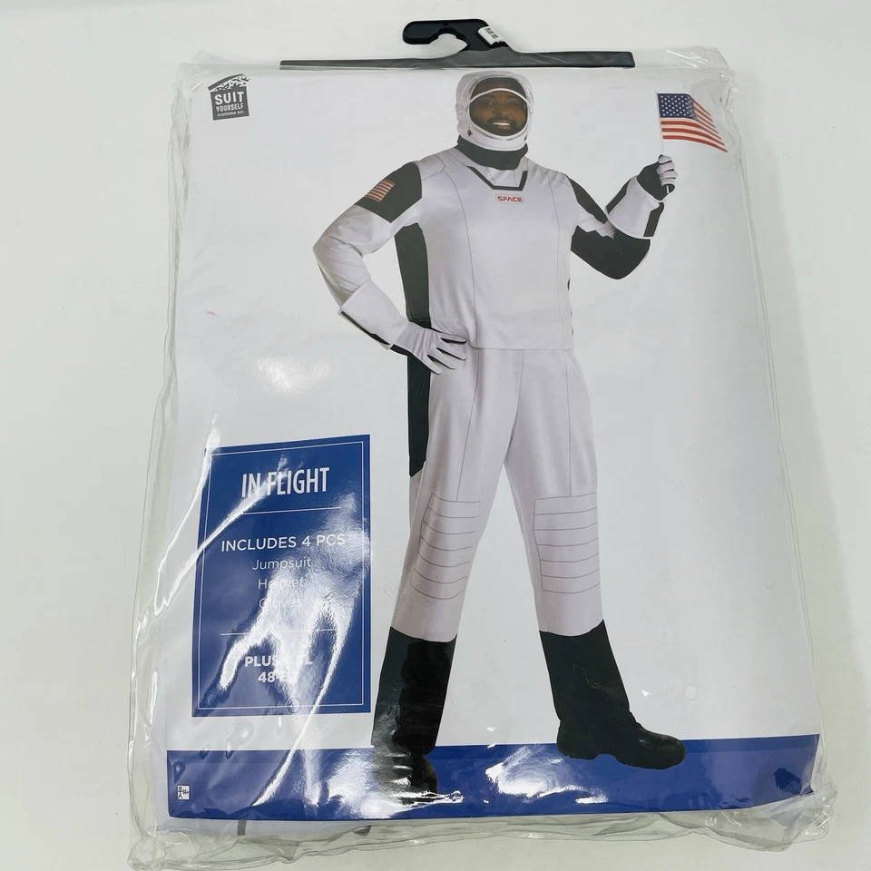 Mono Disfraz de Astronauta en Vuelo Para Hombre Adulto Talla XXL Se Ajusta a 48-52 Halloween Foto 2 de 4