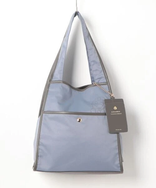 Doraemon Tote Bag Nylon Bag Blue SALON de RUBAN from Japan