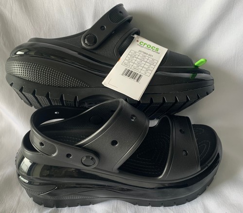 Crocs Mega Crush Sandal Men's Size 7, Women's Size 9 (207989 001) Black - Picture 7 of 11