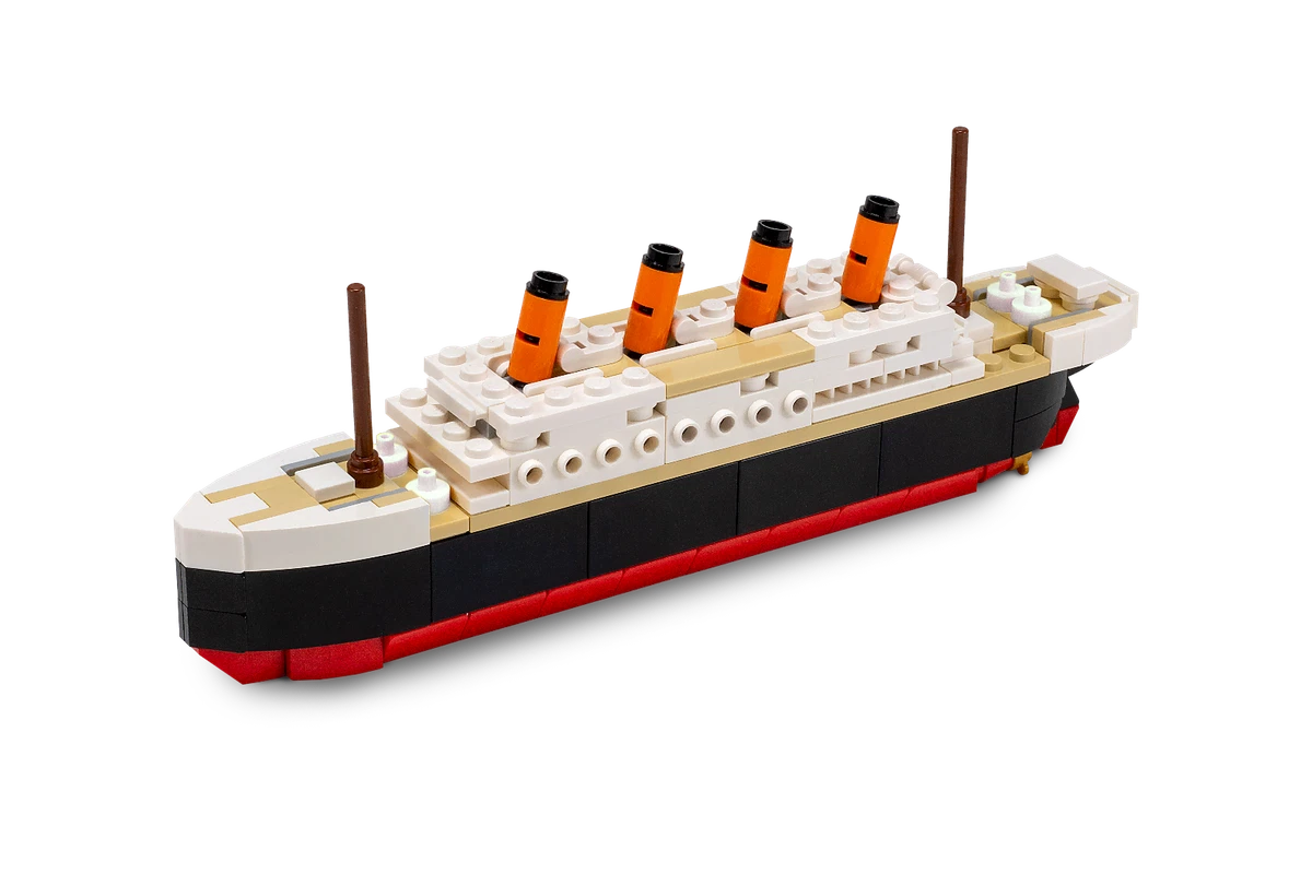 Brick Loot Titanic Ship Modular Building Brick Blocks 217 pcs Set Kit Fits  LEGO