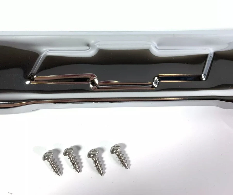 Placa de desgaste del umbral de la puerta con pajarita para camionetas Chevrolet 1967-72 Foto 3 de 4