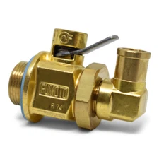 F309L: M22-1.5 Original FUMOTO ENGINE OIL DRAIN VALVE W/ L NIPPLE