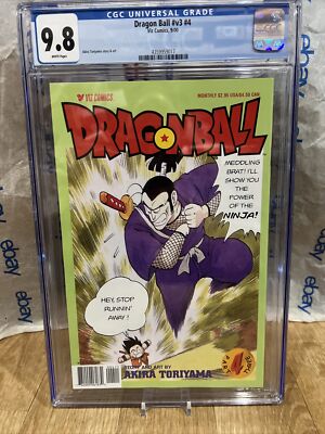 Dragon Ball V3 #4 Cgc 9.8 Graded New Slab 2000 Viz Comics 1st