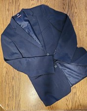 Tommy Hilfiger Sport Coat Boys Sz 18 Navy Blue Slim Fit Single-Breasted Blazer