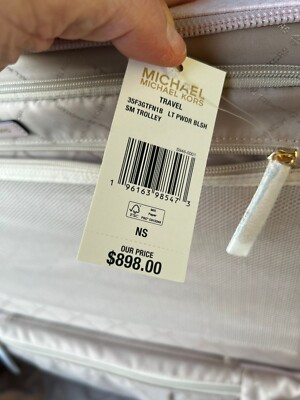 Michael Kors Small Fashion Travel Trolley Carry-on Suitcase Pink