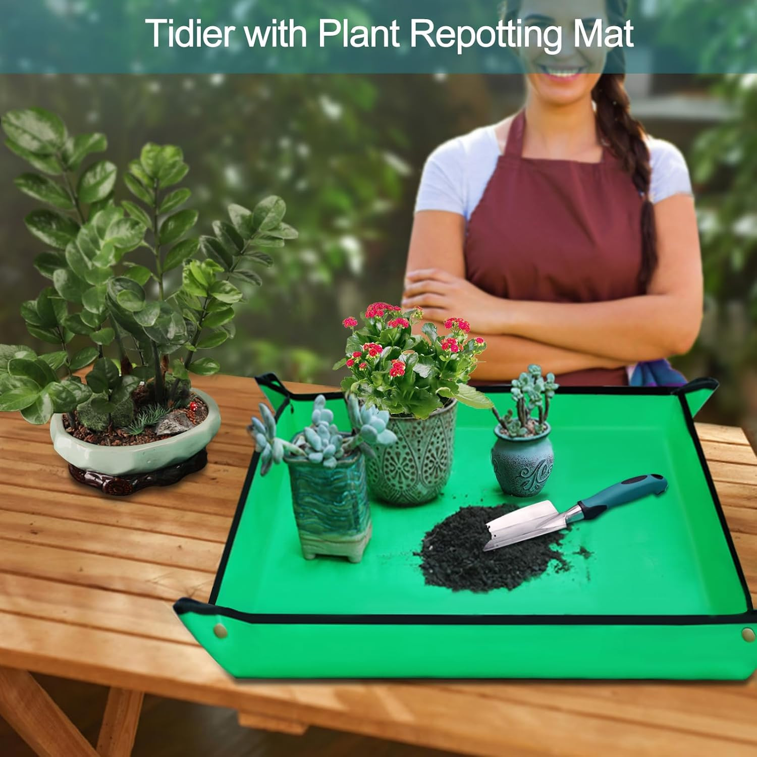 Garden Tools 7-Piece, Gardening Hand Tools, Gardening Tools Set with Rust-Proof,