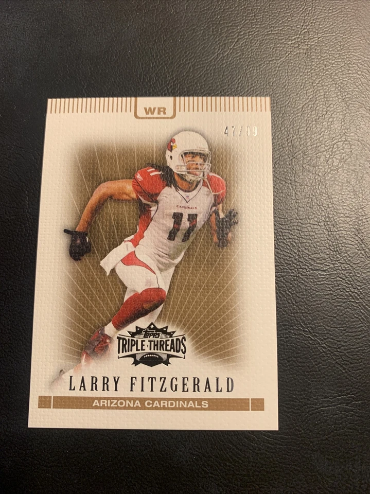 BFF 2007 Topps Triple threads /99 Gold #63 Larry Fitzgerald Arizona Cardinals - Image 2 of 3