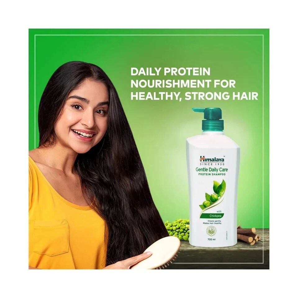 Himalaya Chickpea Gentle Daily Care Protein Shampoo (80ml X 2 ) Reduces hairfall Foto 2 de 4