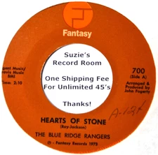 Blue Ridge Rangers Hearts of Stone #B (John Fogerty / CCR) EX/NM 45 7" Vinyl