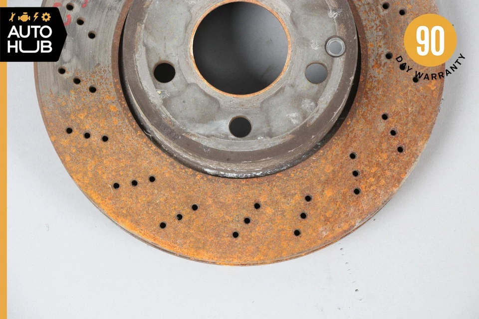 08-14 Juego de rotores de freno delanteros izquierdo y derecho Mercedes W204 C350 C300 OEM Foto 4 de 4