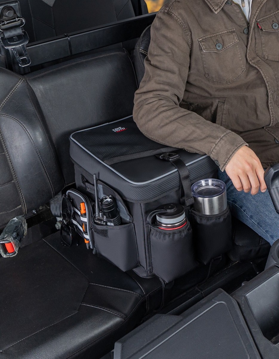 Universal Center Seat Console Armrest Storage Box Bag for Polaris