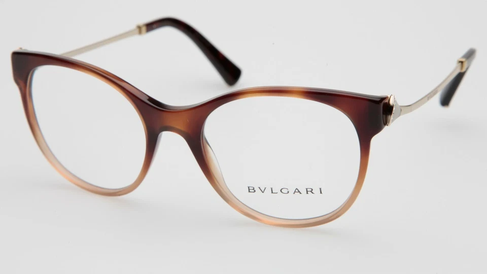 NUEVO BVLGARI 4160-B 5362 Marrón Gafas 53-19-140 B46mm Italia Foto 4 de 4
