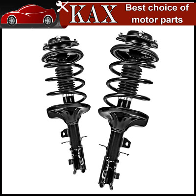 Pair Front Complete Shocks Struts & Coil Spring For Kia Spectra 2004-2009