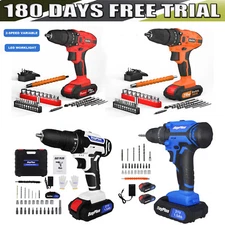 Cordless Drill Electric Screwdriver Rechargeable Small Handheld Drill 2-Speed