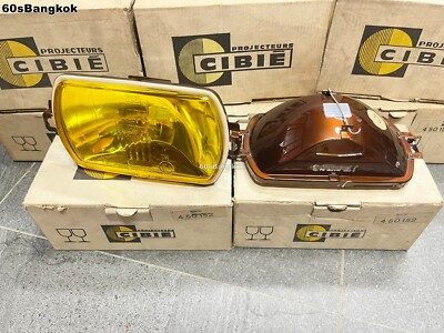 CIBIE IODE 95 FOG LIGHT PROJECTEURS Yellow lens 2 Pcs. NOS Made in