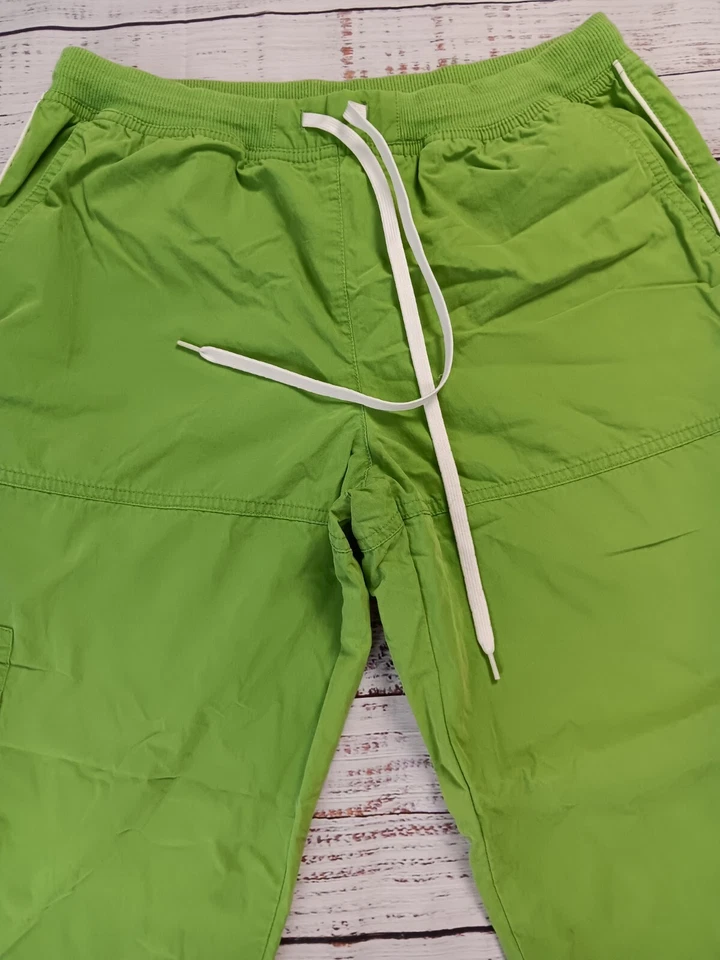 Green Tea Fu Da Pants Women’s Medium Green Athletic Extra Windbreaker Joggers - Image 4 of 4