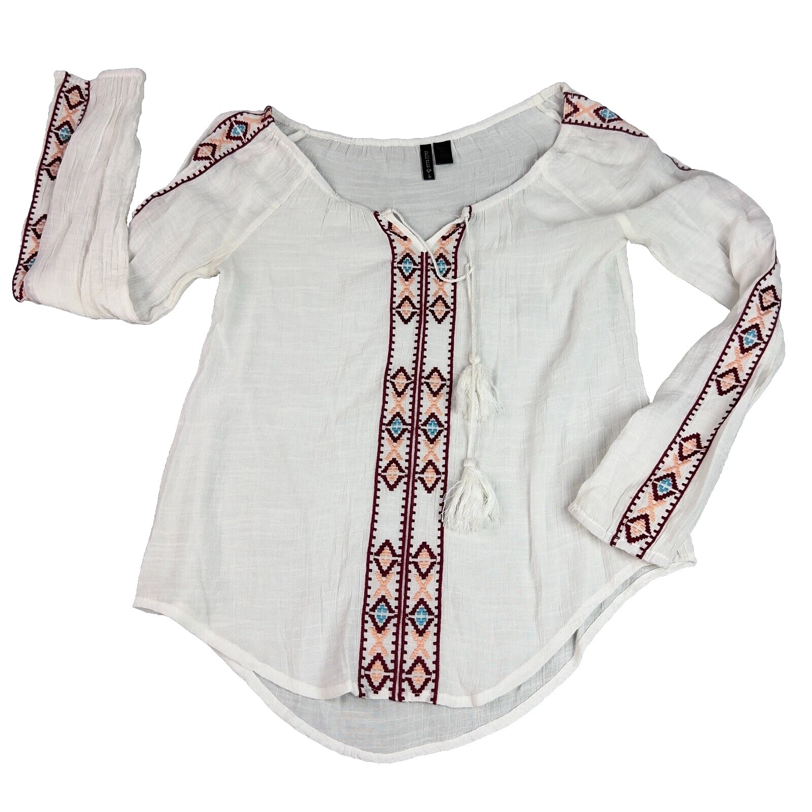 FULL TILT Solid Blouse Tops for Women