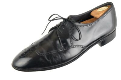 Continentals Bally Wingtip Oxford Dress Shoes Bally Continentals Garrett Wingtip Black Leather Size 9.5  main image 2