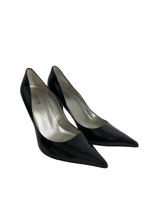 Guess by Marciano Black Patent Leather Poimted Shoes 4