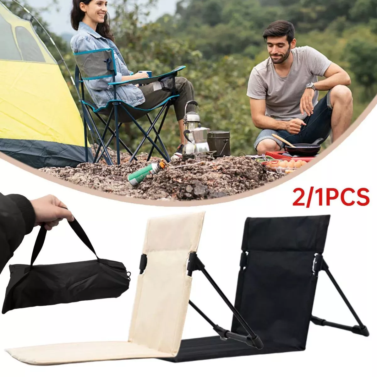 Outdoor Picnic Folding Lightweight Portable Camping Chair Stadium Lazy Chairs